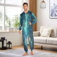 thumbnail image 6 of FORMRS Onesies Pajama for Adults Unisex Hoodie Winter Jumpsuit One Piece Sleepwear, Sizes S-2XL, Magical Forest Glowing Lights, 6 of 7