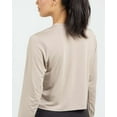 thumbnail image 3 of Real Essentials 5 Pack: Women's Dry Fit Crop Top - Long Sleeve Crew Neck Stretch Athletic Tee (Available in Plus Size), 3 of 7