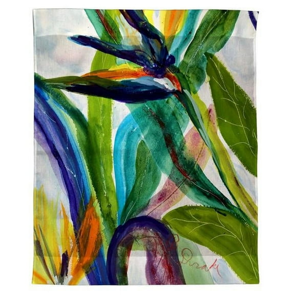 Betsydrake TP1162 24 x 30 in. Teal Paradise II Wall Hanging