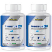 Tinnitus 911- Hearing Support- 2 Bottles- 120 Capsules