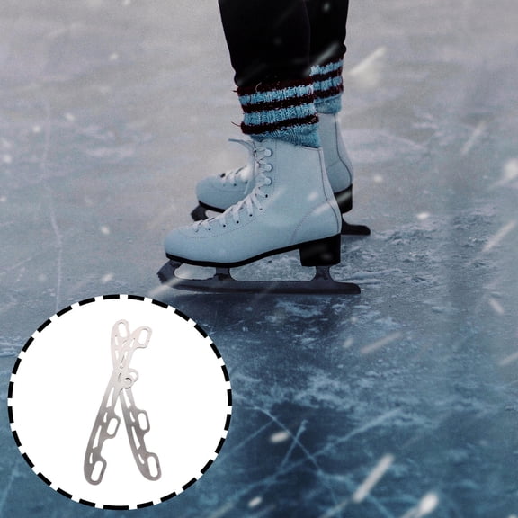 LOLIPPYY Durable Stainless Steel Skating Replacement Blades for Outdoor Use Silver Color Designed for Hockey and Figure Skates Size 1 Set