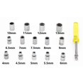 thumbnail image 4 of 40 Pcs Combination Socket Toolkit | Toolkit - Repair Tools | Industrial Tools Automobile Motorcycle Repair Tool Case Precision Socket Wrench Set | Extension Bar, Ratchet & Spinner Handle, 4 of 5