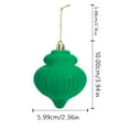 thumbnail image 4 of Axiiglly 12Pcs Christmas Tree Decorations Lantern Shape, 3.94" Velvet Shatterproof Christmas Balls Set Xmas Hanging Decor Ornaments for Christmas Trees, Home Holiday Party Indoor Outdoor Decor-Green, 4 of 8