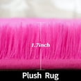 thumbnail image 5 of YJ.GWL Round Fluffy Area Rugs Fluffy Carpet Plush Rug for Living Room Bedroom Circular Fuzzy Mat, 4x4 Ft, Hot Pink, 5 of 7