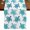 Blue Green, variant on Table Runners 72 Inches Long Dress Scarves, Coastal Sea Turtle Farmhouse Kitchen/Dining Table Runner, Coffee Tablerunners, Nautical Turquoise Ocean Creatures 14x72 Inch