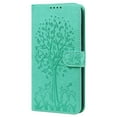thumbnail image 3 of Feishell Embossing Tree & Deer Pattern PU Leather Case for Samsung Galaxy A03s (6.5 inch),Magnetic Clasp Flip Kickstand ID Credit Card Slots Wallet Shockproof Slim Phone Case,Green, 3 of 8