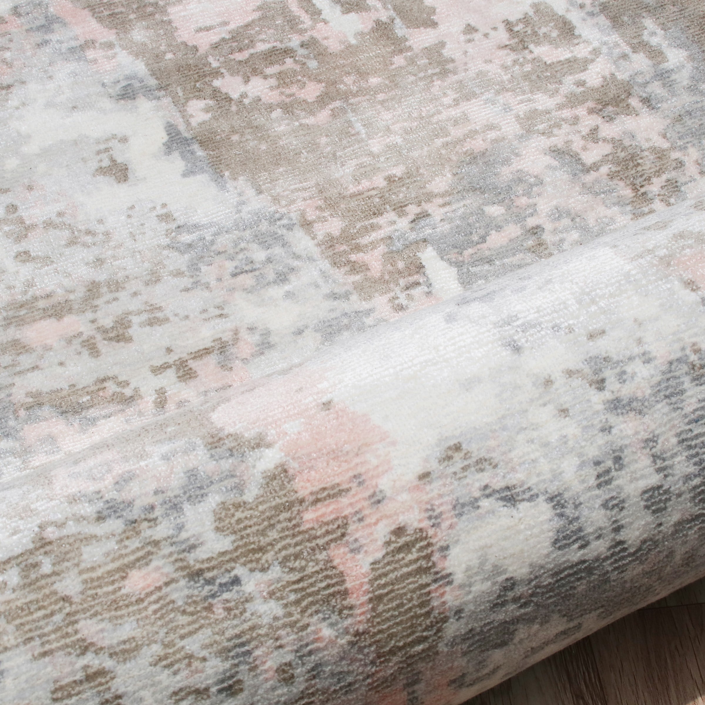 Ox Bay Hand Loomed Modern Abstract Desert Area Rug, Gray / Brown, 2' x 3'