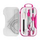 thumbnail image 1 of Billuyoard Kit de geometría matemática Conjunto de brújula Transportador Triángulo Regla Profesores de escuela Decoración del hogar Rosa, 1 of 1