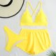 thumbnail image 4 of Trajes de baño para mujer Traje de baño de tres piezas para mujer con cordón Traje de baño de dos piezas para playa Trajes de baño para mujer Trajes de baño para mujer Trajes de baño de moda de playa, 4 of 8