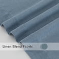 thumbnail image 6 of 2 Panels Linen Blend Textured Grommet Curtain Valance, Solid Color Light Filtering Curtain Drapes, 6 of 9