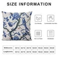 thumbnail image 5 of Nawypu  Throw Pillow Cover Chinoiserie Blue White Floral Pattern Spring Flowers and Birds Hand Oriental Decorative Throw Pillow Cushion Case for Home Couch Living Room Bed Pillowcase, 5 of 5