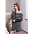 thumbnail image 5 of Pinspark Post Shoulder Surgery Shirts for Men Women Snap Adaptive Hospital Gowns Tear Away Shoulder Replacement Recovery Clothes, 5 of 6