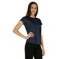 thumbnail image 2 of Inkmeso T-Shirt à Manches Courtes Uni pour Femmes Coupe Régulière Décontractée T-shirts Basiques Doux, 2 of 7