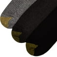 thumbnail image 2 of Gold Toe Mens Stanton Crew Socks, Multipairs Charcoal/Grey 6-pairs Large, 2 of 3