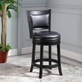 thumbnail image 4 of ZXNYH Swivel Pub Height Barstool 29 Inch Seat Height Black Set of 1, 4 of 8
