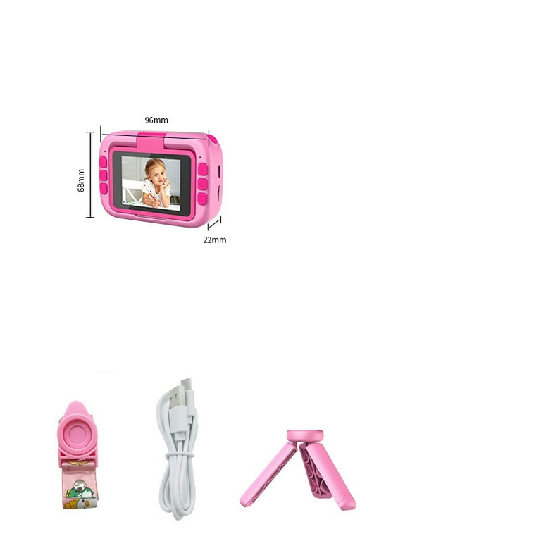 KunMing Kids Camera, 2.4in IPS Screen, 180° Flip Lens