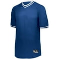 thumbnail image 4 of Holloway Sportswear L Boys Retro V-Neck Baseball Jersey Royal/White 221221, 4 of 5