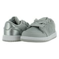 thumbnail image 2 of Nike Jordan 1 Retro Low OG Infant/Toddler Shoes Size 4, Color: Neutral Grey/Metallic Silver, 2 of 4