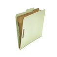 thumbnail image 3 of Six--Section Pressboard Classification Folders 2 Dividers, Letter Size, Gray-Green, 10/Box, 3 of 3