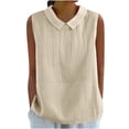 thumbnail image 2 of Womens Summer Clothes Kelon Womens Tank Tops Cowl Neck Boho Tops Blouse Dressy Casual Business Work Tops Casual Summer Clothes 2026, S, 2 of 5