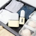 thumbnail image 2 of Hearth & Gear Mini Shampoo Dispenser Portable Travel Bottle Set Leak Proof Travel Toiletry Containers 4 Lotion/Spray Bottles With Labels Airplane Accessories For Toiletries Comforter Vacuum Storage, 2 of 4