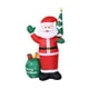 thumbnail image 4 of Papá inflable navideño con LED incorporado, juguete inflable de 1,8 m, decoración navideña para fiestas, patios, festivales y porches., 4 of 9