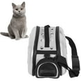 thumbnail image 3 of Cat Shoulder Carrier, Ventilation Thicken Durable Collapsible Pet Carrying Package  For Dog Blue,,Gray, 3 of 8