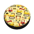 thumbnail image 3 of Balery Funny Construction Vehiclestire Cover Waterproof Dust-Proof, Universal Spare Wheel Tire Cover For Trailer, Rv, Suv Truck And Vehicle Camper Accessories-14 Inch, 3 of 9