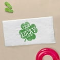 thumbnail image 4 of CafePress - Lucky Shamrock - Large Beach Towel, Soft 30"x60" Towel with Unique Design, 4 of 4