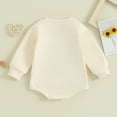 thumbnail image 3 of woshilaocai Baby Boy Valentines Day Outfit Sweatshirt Romper Long Sleeve Bubble Onesie Newborn Winter Clothes Lover Boy, 3 of 8