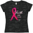 thumbnail image 3 of Inktastic Faith over Fear Breast Cancer Awareness with Pink Ribbon Women's T-Shirt, 3 of 5