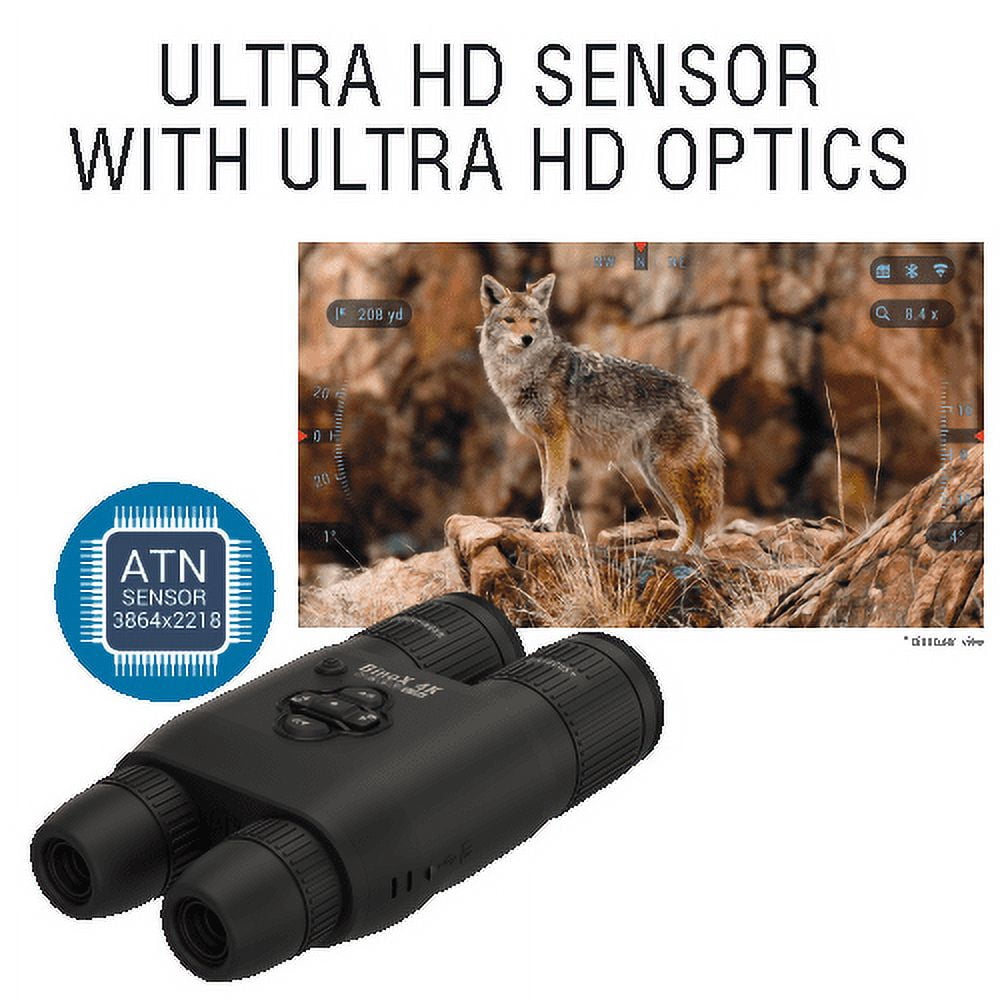 ATN BinoX 4K 4-16x Smart Day/Night Binoculars FREE Carring bag