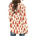 thumbnail image 5 of Mifsaly Christmas Cardigan for Women Merry and Bright Xmas Trees Open Front Cardigans Long Sleeve Lightweight Flowy Outerwear Vacation Blouse 2025 Festival Party Outfits, 5 of 6