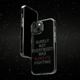 thumbnail image 6 of DistinctInk Clear Hybrid Case for Apple iPhone 15 Pro (6.1" Screen) - Surely Not Everybody Was Kung Fu Fighting - Wireless Charging Compatible, 6 of 9