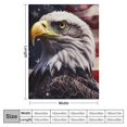 thumbnail image 4 of Orinice Bald Eagle Stars Flag Warm Lightweight Blanket Soft Fleece Blankets All Seasons Super Soft Blanket for Living Rooms Sofa Decor Cow Gifts - Multiple Sizes Available 40x50in, 4 of 6