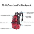 thumbnail image 4 of Light Weight Pet Carrier Backpack For Small And Medium Dogs, Veterinarian Approved Safe Bag For Travel - Easy Take Space Saving - Black M, 4 of 5