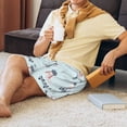 thumbnail image 3 of Wukai Poodle Playing Skateboard Men’s Short Pajama Pants With Pockets Soft Sleep Pj Shorts for Men-3X-Large, 3 of 6