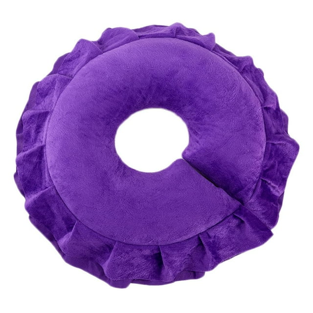 Almohada de cuna facial de de látex suave, salón de belleza corporal, cojín de para la cabeza para - Funda de Púrpura Baoblaze Head Cradle Cushion