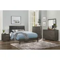 thumbnail image 3 of Contemporary Bedroom Furniture Dark Gray 1pc King Bed Faux Leather Upholstered Headboard, 3 of 3