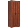 thumbnail image 2 of HOMCOM Kitchen Pantry, Freestanding 5-tier Storage Cabinet with 2 Adjustable Shelves for Dining Room, Living Room, Tan, 2 of 9