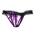 thumbnail image 6 of Bigersell Womens Underwears Clearance Women's Underwear Thong Panty Style P-891 Nylon Period Panties Cotton Thongs Briefs Mid Waist Women's Briefs Purple 3Xl, 6 of 7