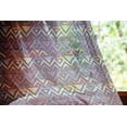 thumbnail image 2 of Geometric Tulle Curtains with Rod Pocket, Galaxy Themed Background with Geometrical Shapes Triangles and Lines Lace Pattern, Sheer Drape for Wedding Party 2 Panels, 7 Sizes, Multicolor, by Ambesonne, 2 of 3