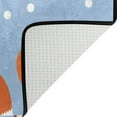 thumbnail image 4 of SKYSONIC Lightweight Soft Area Rugs Happy Foxes White Dots Floor Mat for Kids Playing Room Hardwood Floor Living Room Nursery Rugs, 60x39 in, 4 of 6