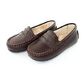 thumbnail image 3 of Boys/Toddler Shoes Boys Moccasins Classic Style Brown Napa Leather, 3 of 6