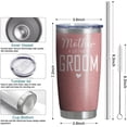 thumbnail image 5 of Mother of Groom Tumbler,Double Wall Stainless Steel Vacuum Insulated Water Botter Cups- Gifts for Bridal Shower,Bachelor Party,Bachelorette,Engagement,Wedding (20 oz, Mother of Groom), 5 of 6