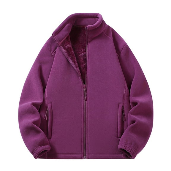 Betivan Woman Winter Casual Solid Hooded Outdoor Jacket, Zipper Long Sleeve Windproof Cycling Coat for Outdoor Activities