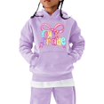 thumbnail image 3 of YunPes Back to School Hooded Sweatshirt for Girls Oversized Long Sleeve Pullovers Fourth Grade First Day of School Fall Winter Cute Clothes, 3 of 8