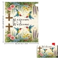 thumbnail image 2 of Mailbox Covers Magnetic Standard Size Christian Cross Hummingbird Welcome Floral Mailbox Cover for Outdoor Garden Yard Decor 21x18 Inch, 2 of 7
