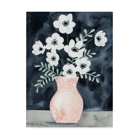 Trademark Fine Art 'Nighttime Anemones I' Canvas Art by Grace Popp