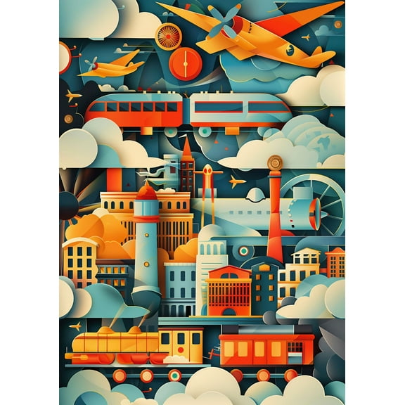 Springbok 1000 Piece Away We Go Jigsaw Puzzle for Adults
